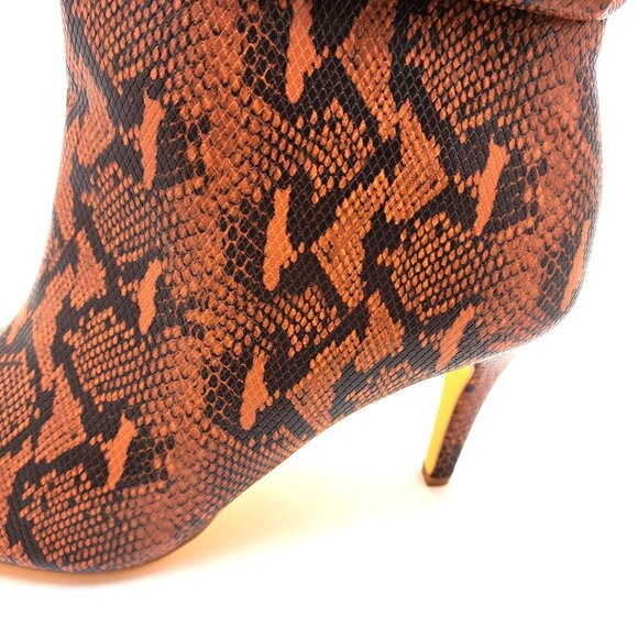 Fashion to Figure Fawn Snake Print Mid-Calf Slouch Boot - Size 12 - Picture 11 of 13